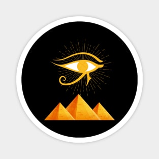 Egypt Pyramids Eye Of RA Hieroglyph Magnet